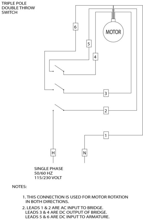 Reelcraft - How do I wire a bidirectional AC motor circuit?