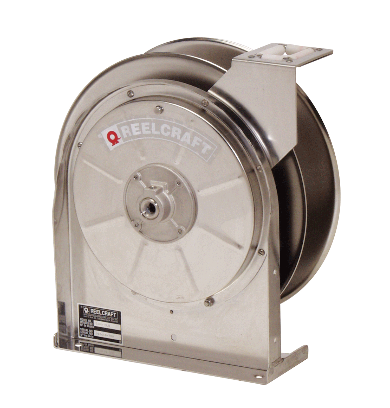 Reelcraft 5600 OLS-S - 3/8 in. x 35 ft. Stainless Steel Hose Reel