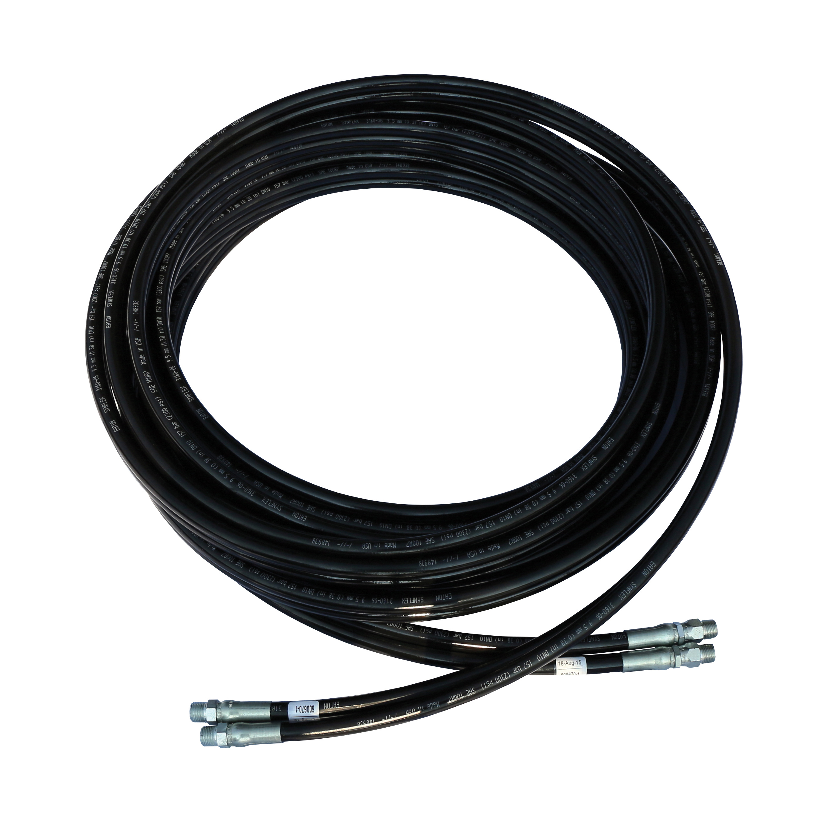 Reelcraft 600670-1 - 3/8 in. x 50 ft. Twin Hydraulic Hose