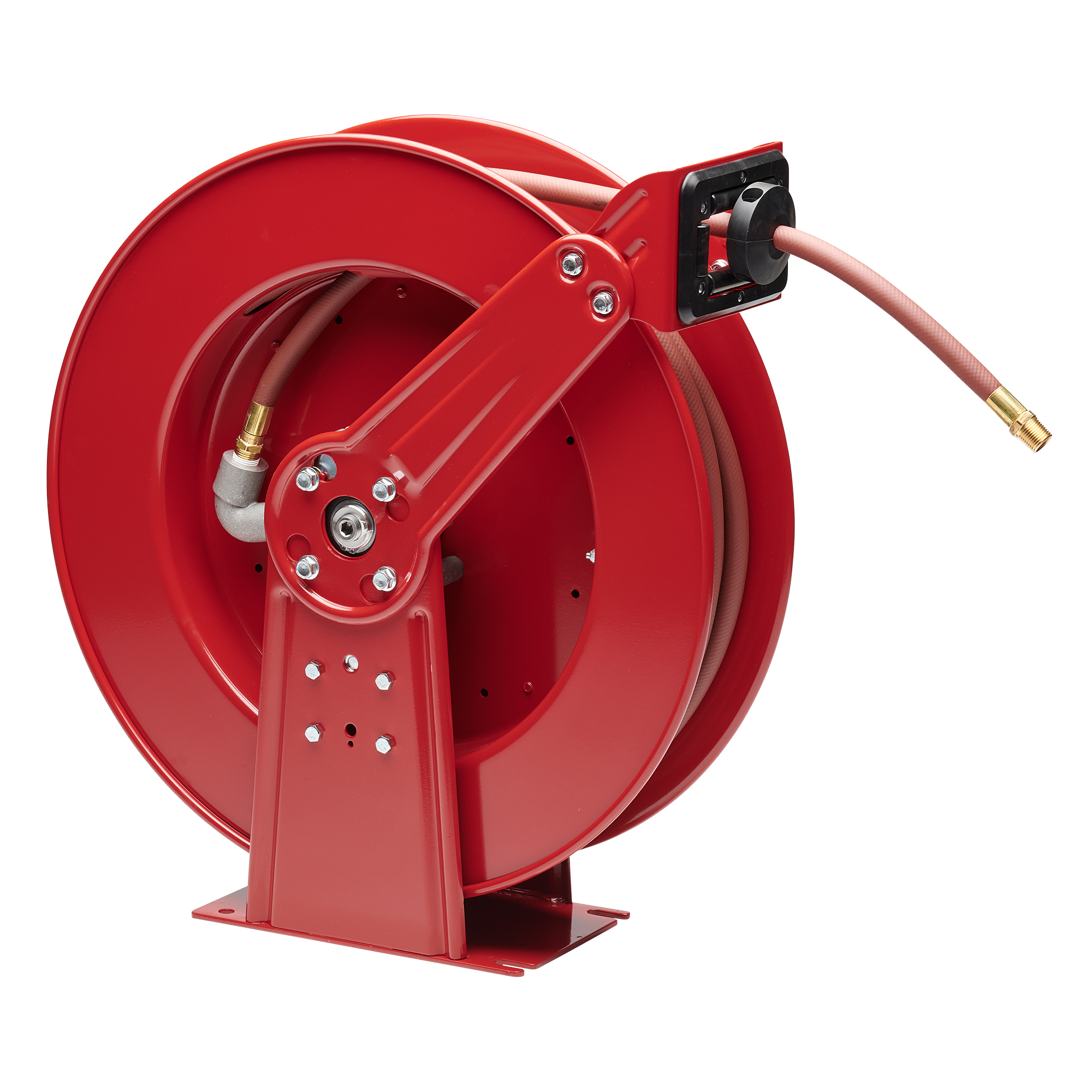 Black Bull Retractable Air Hose Reel with Auto Rewind, 100 Ft