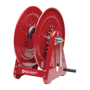 Performance Plus 100 ft. x 1/4 inch Manual Air Hose Reel with Hybrid  Polymer Air Hose