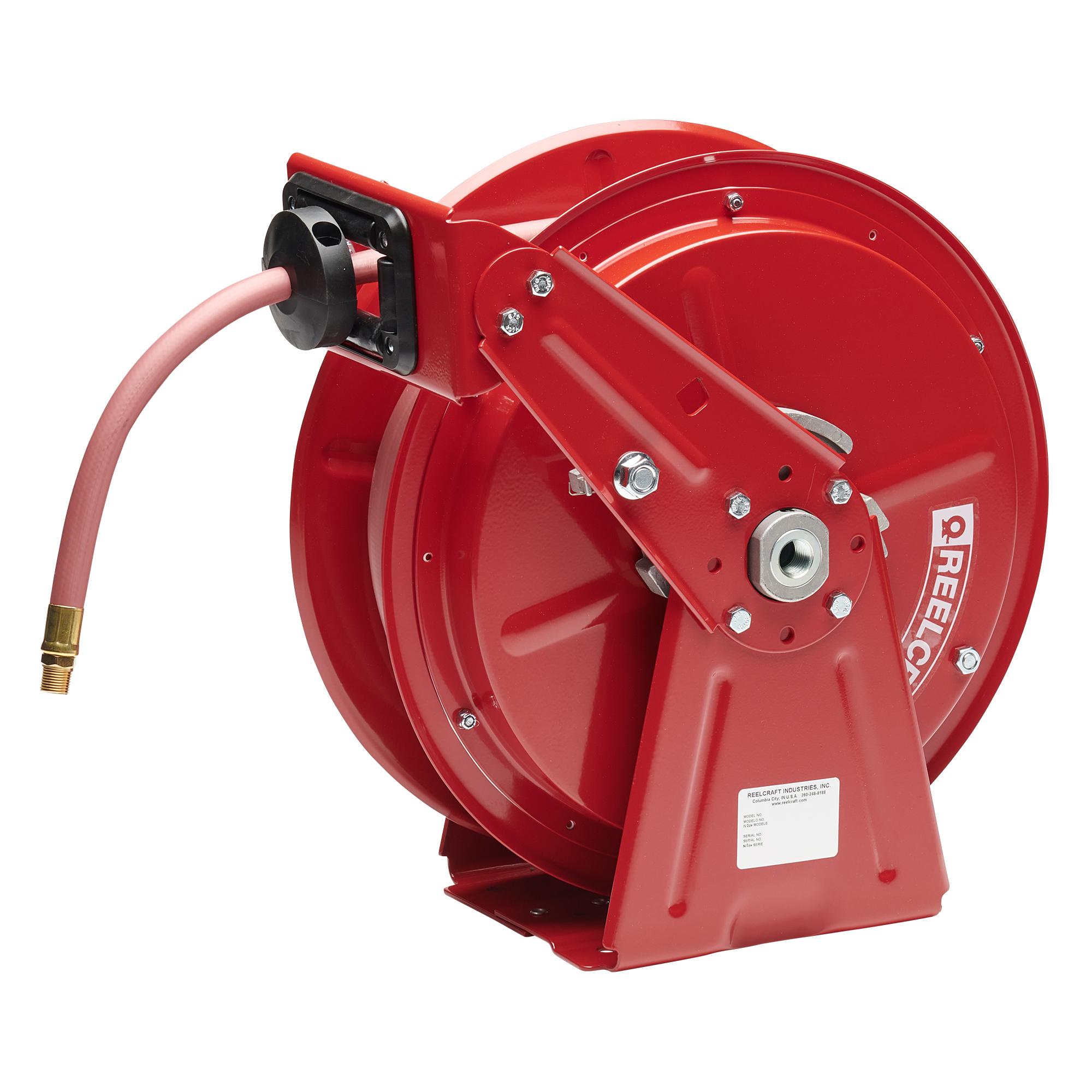 Reelcraft PW7650 Ohp 3/8x50' 4500 PSI Spring Retractable Pressure Wash Hose Reel