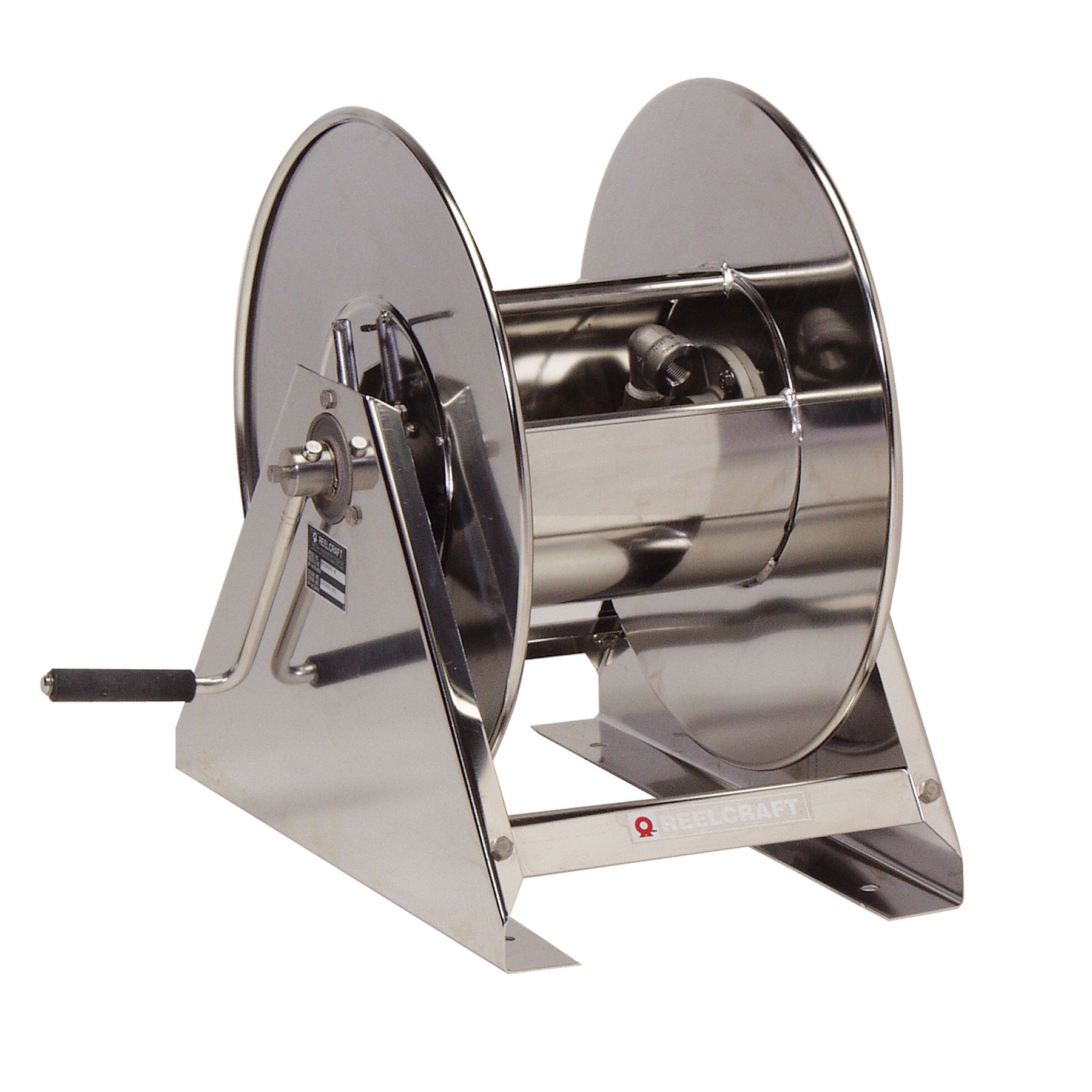 Stainless steel retractable hose reel, Commercial grade
