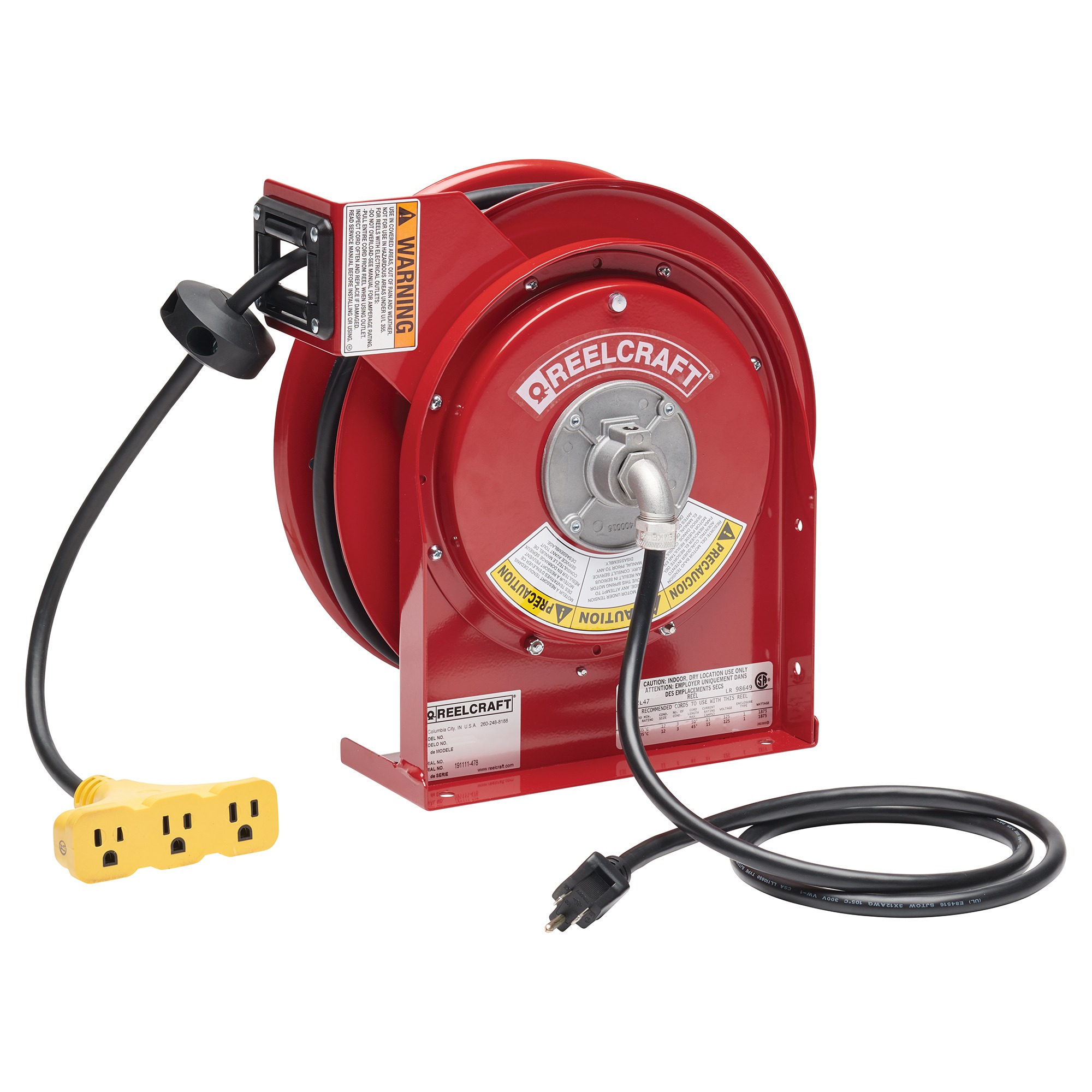 Power Cord Reels - Hose, Cord and Cable Reels - Reelcraft
