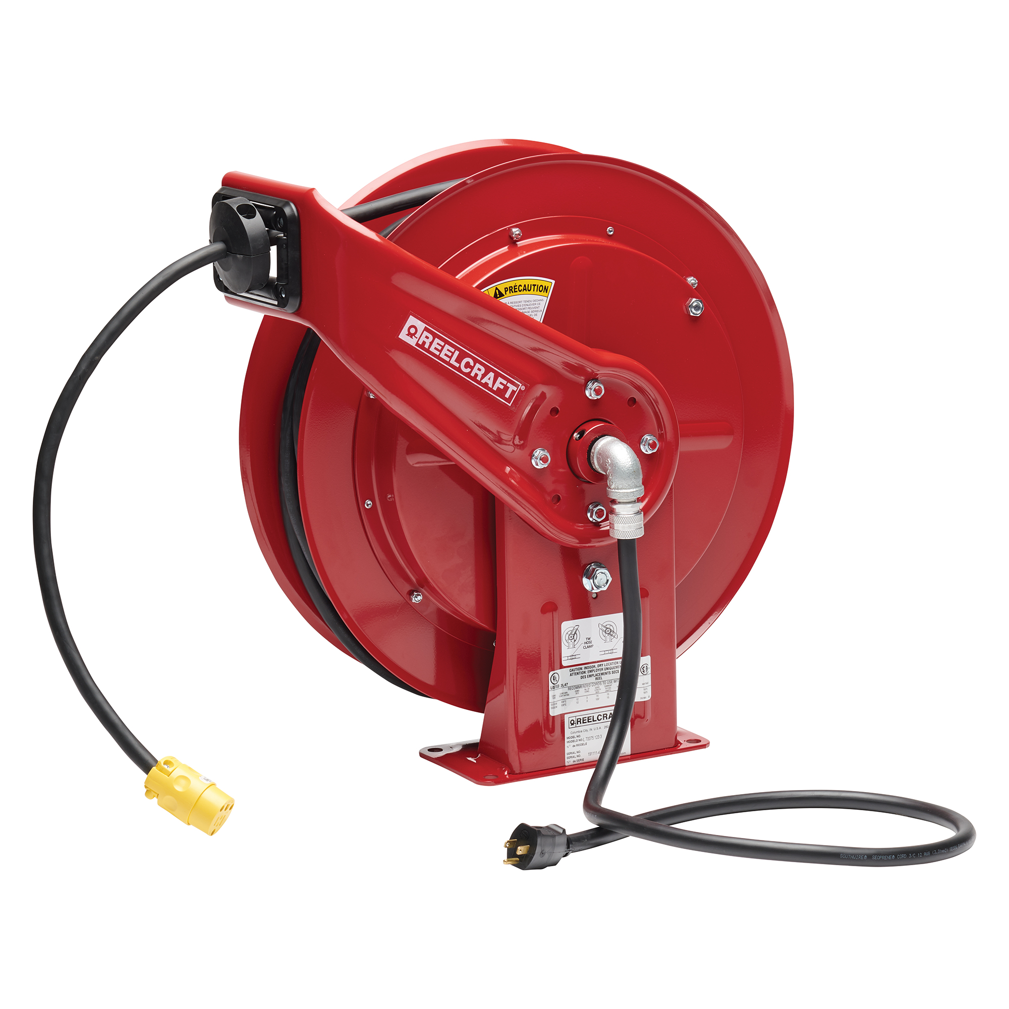 ReelWorks 65 ft. Indoor/Outdoor Retractable Extension Cord Reel at